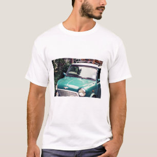 Green Classic Mini Cooper Car Tshirt