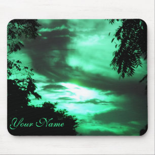 Green Clouded Sky Mousepad