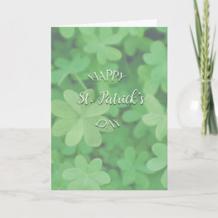 Green Clover Happy St. Patrick's Day Karte