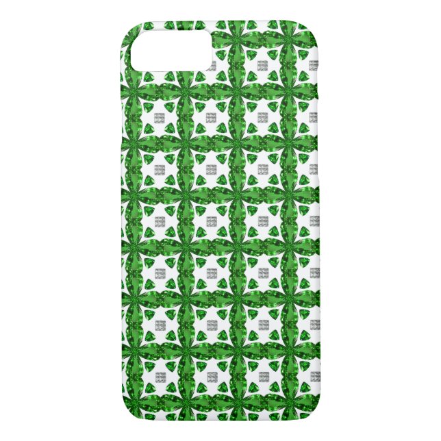 Green Clover Pattern Case-Mate iPhone Hülle (Rückseite)