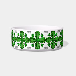 Green Clover Pattern Napf