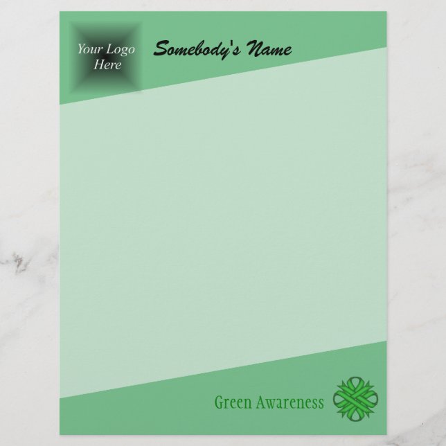 Green Clover Ribbon von Kenneth Yoncich (Vorderseite)