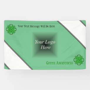 Green Clover Ribbon von Kenneth Yoncich Banner