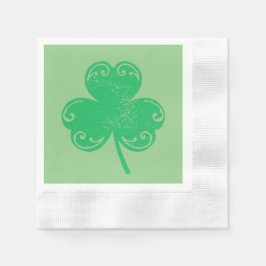 Green Clover St Patrick Serviette