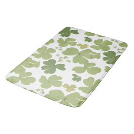 Green Cloverleaf St Patrick Day Garden Badematte