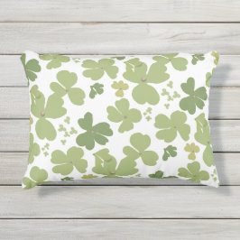 Green Cloverleaf St Patrick Day Garden Kissen Für Draußen