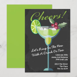 Green Cocktail Party Personalisiert Einladung