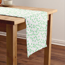 Green Confetti / Punkt Kurzer Tischläufer