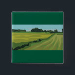 Green Countryside Landscape Button<br><div class="desc">Show off your love for the outdoors with this minimalist landscape button. This small accessory features a vibrant green meadow and blue sky in a clean vector style, making it a perfect addition to denim jackets, backpacks, or tote bags. It is a simple and affordable way to add a pop...</div>