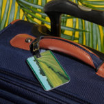 Green Countryside Landscape Gepäckanhänger<br><div class="desc">Spot your bags easily at the airport with this scenic countryside landscape luggage tag. The bold green fields and minimalist design make your suitcase stand out while adding a touch of personal style to your travel gear. Durable and functional, this tag is a great gift for travelers who enjoy hiking,...</div>