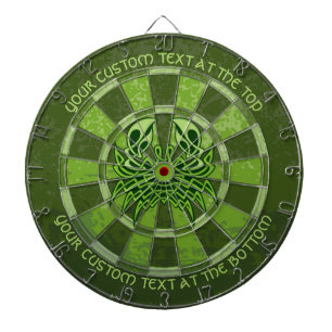 Green Crab Celtic Knot Dart Board Dartscheibe