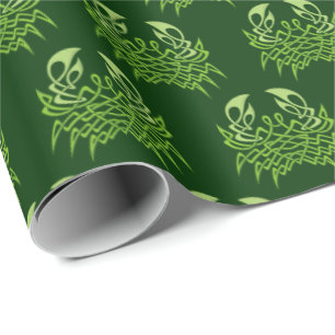 Green Crab Celtic Knot Geschenkpapier
