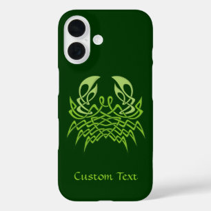 Green Crab Celtic Knot iPhone 16 Hülle