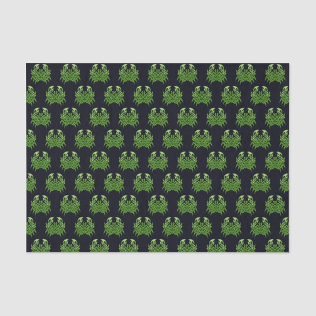 Green Crab Celtic Knot Seidenpapier (Vorderseite)