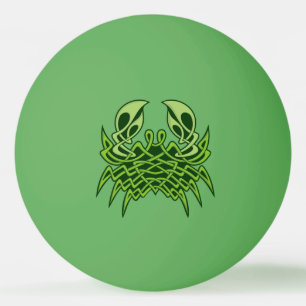 Green Crab Celtic Knot Tischtennisball