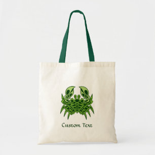 Green Crab Celtic Knot Tragetasche