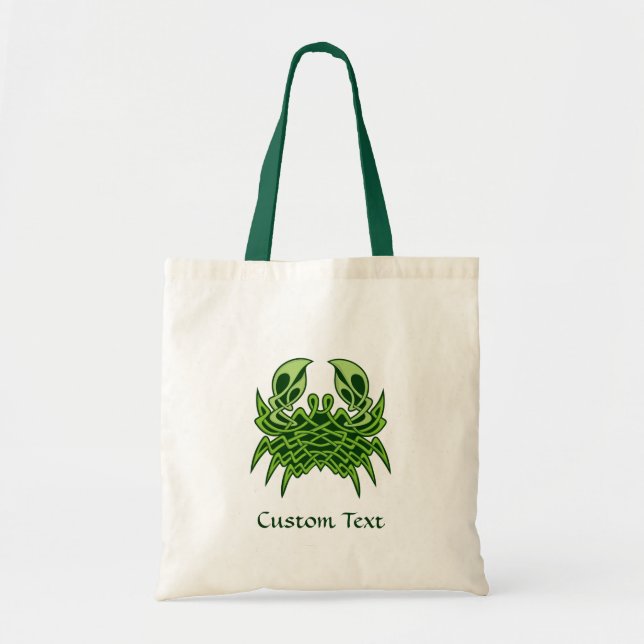 Green Crab Celtic Knot Tragetasche (Vorne)