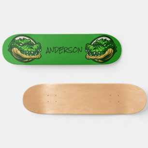 Green Croc-Thema Skateboard