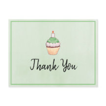Green Cupcake Birthday Danke