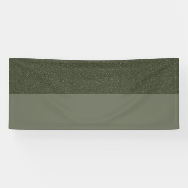 Green Custom Banner mit zwei Tonen Moos (Horizontal)
