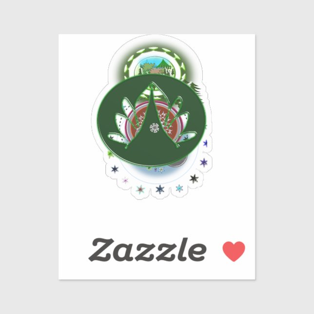 Green Custom Cut Vinyl Sticker (Blatt)