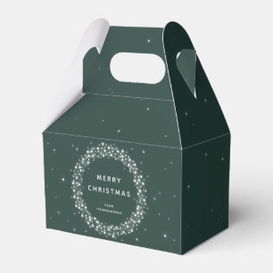 Green Custom Message Sparkling Lights Weihnachten Geschenkschachtel
