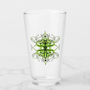 Green Custom Tribal Tattoo Design Glas