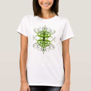 Green Custom Tribal Tattoo Design T-Shirt