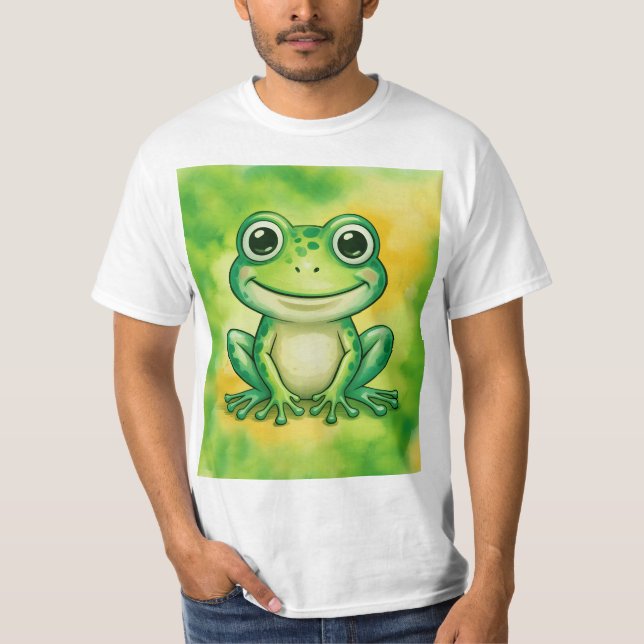 Green cute frog T-Shirt (Vorderseite)