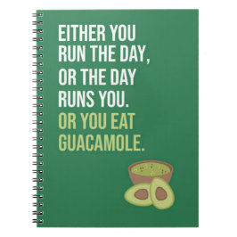 Green Cute Funny Guacamole Gifts Avocado Fruit Notizblock