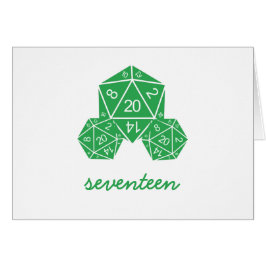 Green D20 Würfel-Tischnummer
