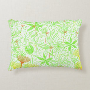 Green Daisy Accent Cushion Dekokissen