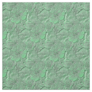 Green Daisy Blume Naturkunstmuster Stoff