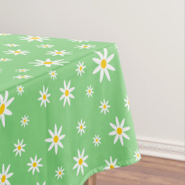 Green Daisy Tablecloth Tischdecke