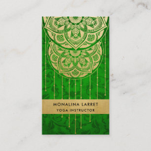 Green Damask Imitate Gold Fossilienmuseum Monte Sa Visitenkarte