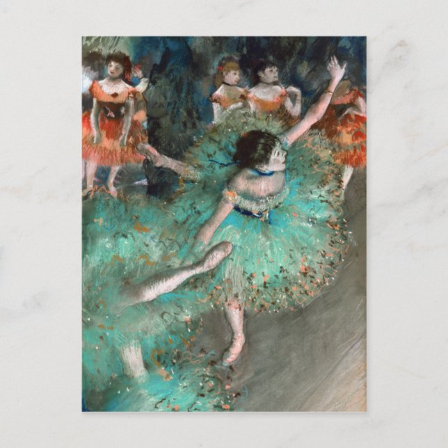 Green Dancer (Danseuse Verte) Edgar Degas Postkarte (Vorderseite)