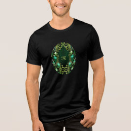 Green Decorative Ornaments Urlaub Männer T - Shirt