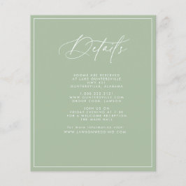 Green Details Card für die Haushaltsseiten Flyer