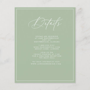 Green Details Card für die Haushaltsseiten Flyer