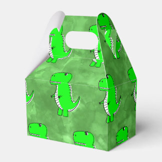 Green Dino Watercolor Kinderdusche Geschenkschachtel
