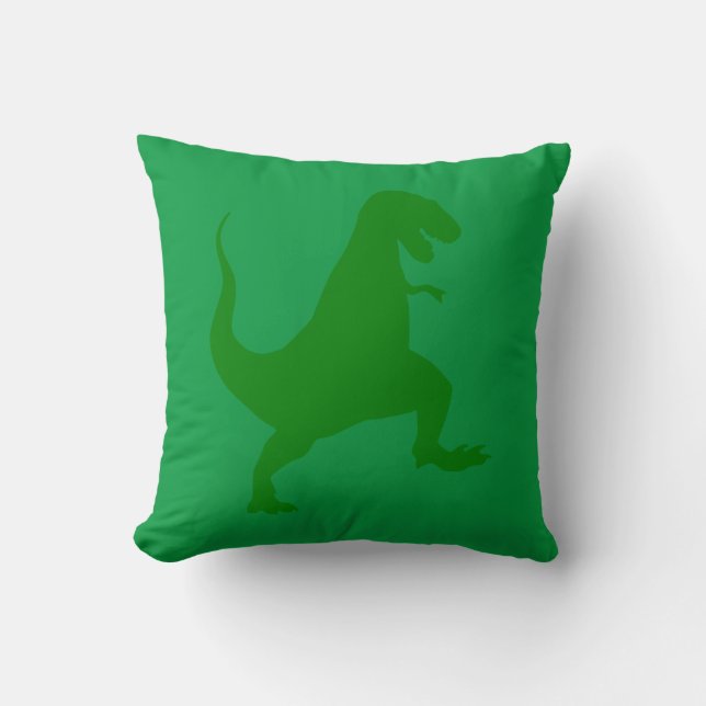 Green Dinosaur Cushion Kissen (Vorderseite)