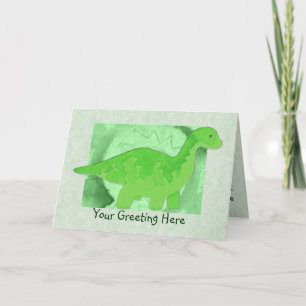 Green Dinosaur Grußkarte Karte