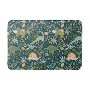 Green Dinosaur Muster Badematte