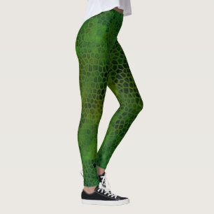 Green Dinosaur versteckt Leggings