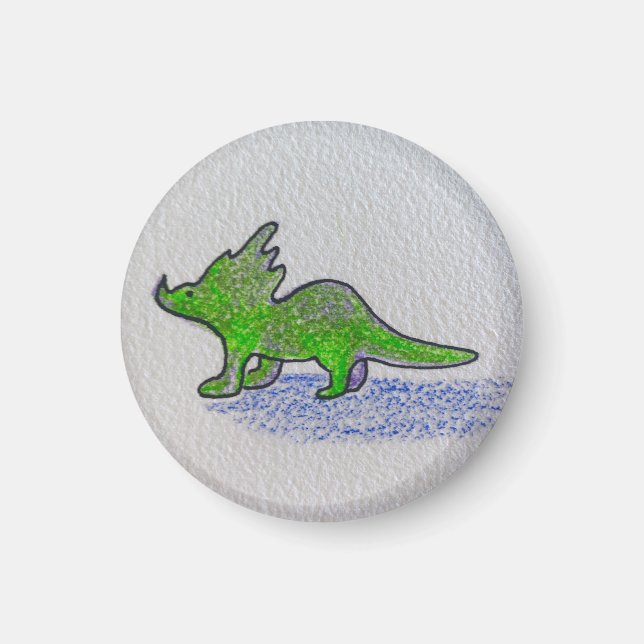 Green Dinosaurier Magnet (Vorne)