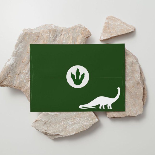 Green Dinosaurier Print Round Stickers (Von Creator hochgeladen)