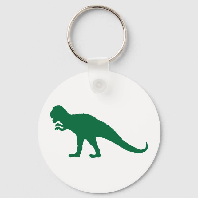 Green Dinosaurier Schlüsselanhänger (Vorderseite)
