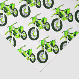 Green Dirt Bike Motorrad benutzerdefinierter Hinte Seidenpapier