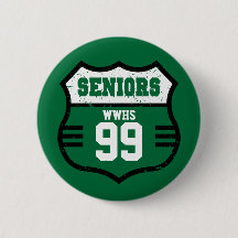 Green Distressed Seniors Road Sign
