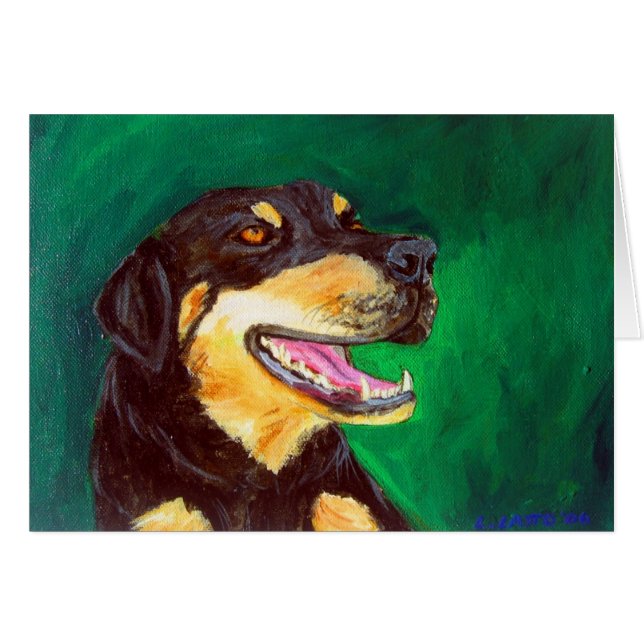 Green Dog Card (Vorderseite (Horizontal))